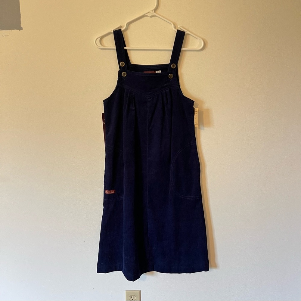 MizzLizz Vintage 1980s Never Worn Corduroy Jumper Dress, NWT Original Tag